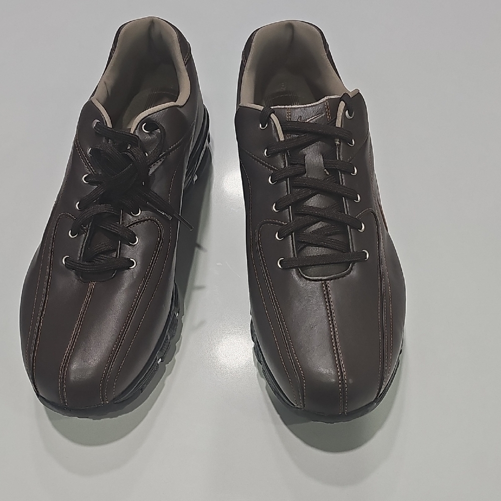 NIKE Golf Revive Air Zoom Brown Leather Golf Shoes Men's Size 12 New